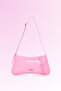 Belt Detailed Shoulder Bag Patent Leather Pink Eleanor