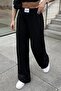 Women's Black Label Detailed Two Thread Wide Leg Sweatpants