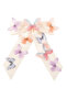 Colorful Zircon Stone Butterfly Detailed Bow Automatic Buckle