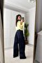 Women's Navy Blue Loose Cut Baggy Jean - 5