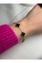 Steel Black Clover Gold Bracelet - 2