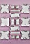 16 Pieces 6-Person Lavender Breakfast Set Handmade Breakfast Presentation Set Serving Plates