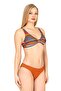 Women's Colorful Patterned Bikini Set with Accessories - 3
