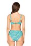 Women's Paisley Patterned Gathering Bikini Set - 2