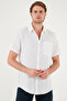 Cotton Regular Fit Single Pocket Short Sleeve Shirt Men's Shirt Cf25S 128230 - 5