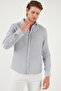 Striped Regular Fit Cotton Long Sleeve Shirt Men's Shirt Cf25S 129721 - 4