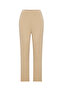 Women's Beige Color Ribbed Knitted Trousers - 4