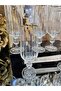 Gold Gilded Luxury Coffee Side Water Glass for 6 People - 4