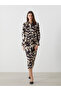 Lcw Patterned Satin Women's Shirt Dress New Season