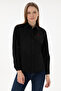 Women's Black Long Sleeve Basic Shirt 50288851 -Vr046