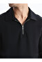 Lcw Vision Men's Black Polo Neck Long Sleeve Sweatshirt - 3
