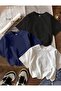 3 Pack Navy Blue White Black Oversize Tshirt