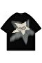 Black Shooting Star Trail (Unisex) T-Shirt