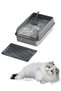 Stainless Steel Cat Litter Box Cat Litter Tray Metal Litter Pan Tray with High Wall Sides