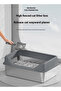 Stainless Steel Cat Litter Box Metal Litter Pan Tray with High Wall - 6