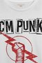 Short Sleeve Best in the World cm Punk Mixed Martial Arts Gym Sports White Printed T-Shirt - 2