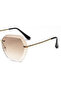 Polygonal Irregular Large Frame Sunglasses - 8