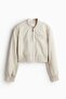 Cropped bomber jacket