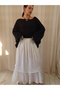 Nazli Cotton Voile Double Layer Skirt