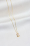 Gold Color Zircon Stone Steel Necklace(51 cm) - 2