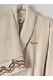 Puff Embroidered Family Bathrobe Set Molende Beige-Anthracite - 2