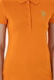 Women's Orange Basic Polo Neck T-Shirt 50280071-Vr051 - 6