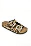 K 777604802   Leopard Suede Double Buckle Stone Women's Slippers - 6