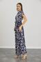 IŞIL E0019-Pleated Pregnant Collar Chiffon Gilet Dress - 4