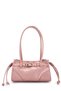 Belt Detailed Faux Stingray Leather Women's Shoulder Bag Girls Powder