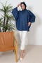 Azelya Pocket Denim Shirt 1386 - Dark Blue - 5