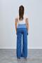 8798-Pregnant Lycra Wide Leg Jeans - 6