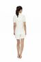 20081 Women's Ecru Short Sleeve Oversized Shorts Set - 4