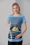 4505-Crafty Escape Viscose Maternity Short Sleeve T-shirt - 4