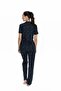 20051 Women's Navy Short-Sleeved Full-Button Pajama Set - 4