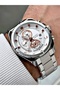Function Functional Silver Color 3 Atm Waterproof Steel Band Men's Wristwatch