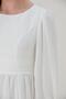 A036-Pleated Belt Maternity Chiffon Evening Dress - 7