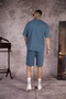 Trend We Crew Neck Printed Oversize Fit Unisex T-Shirt and Shorts Set - 6
