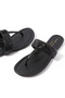 Black Leather T-Bar Sandals - 5