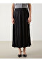 Lcw Modest New Black Women's Skirt with Elastic Waist - 3