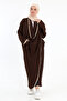 Casual Draped Pocket Phenomenon Cross Tunic Bitter Brown - 5