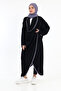 Casual Draped Pocket Fenomen Cross Tunic Black - 4