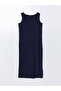 U-Neck Dress and Cardigan Set - 8
