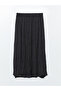 Lcw Modest New Black Women's Skirt with Elastic Waist - 7