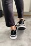Women's Fabri Black Knitwear White Sole Stone Sports Shoes & Sneakers - 4