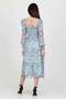 Women's Mint Gipeli Square Neck Patterned Chiffon Dress Dp100361 - 6
