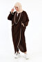 Casual Draped Pocket Phenomenon Cross Tunic Bitter Brown - 3