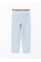 Indigo Waist Belted Mom Fit Women's Jean Trousers - 6