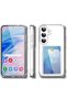 Samsung galaxy s24fe compatible transparent case with protruding corners and card holder - 3