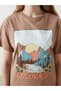 New Season Crew Neck Colorado Printed Women's T-Shirt - S5Gp32Z8 - 3