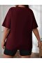 Malkoçbey Unprinted Oversize Unisex Basic T-Shirt - 2